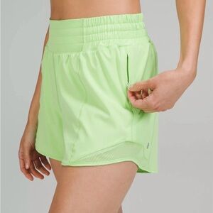 Lululemon Women's Lime Green Athletic Shorts